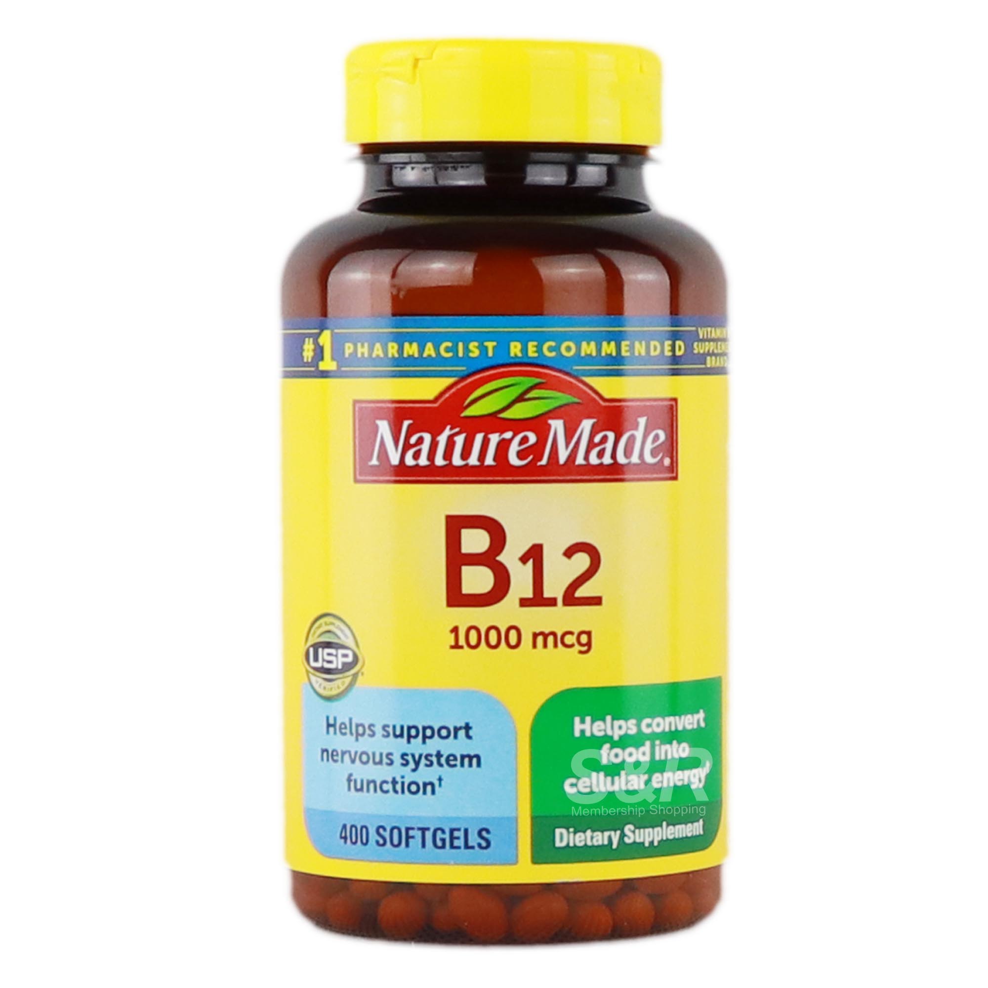 Nature Made Vitamin B12 1000mcg 400 softgels Nature Made Vitamin B12 1000mcg 400 softgels